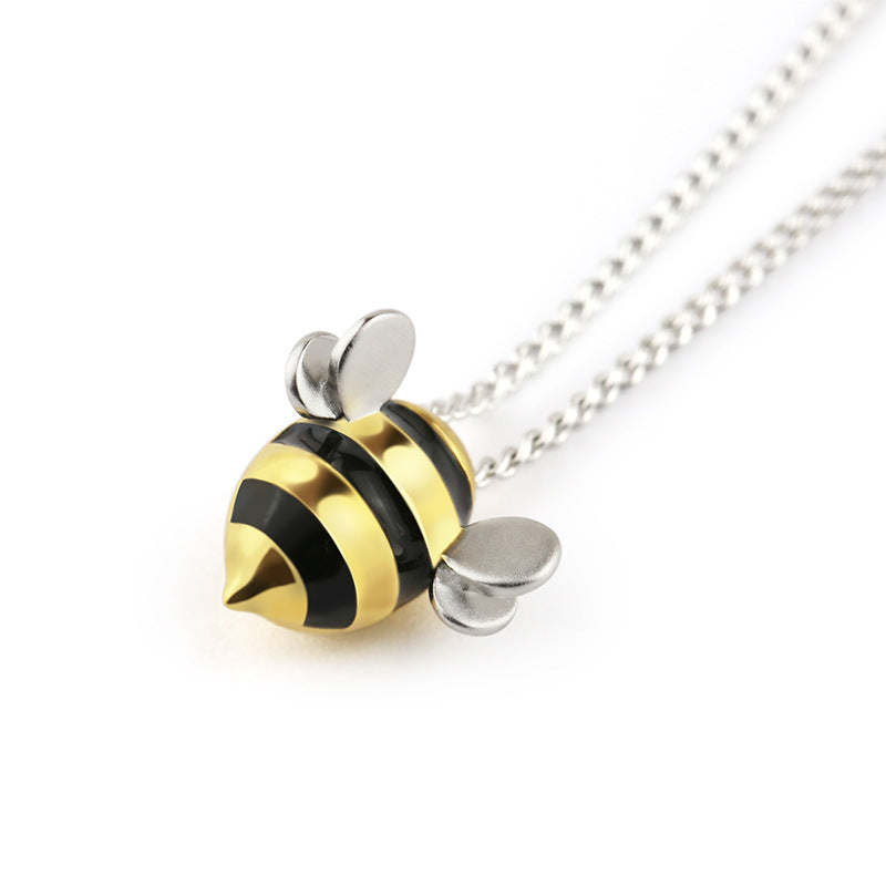 New Cute Little Bee Necklace and Pendant Necklace Crystal New Cute Bee Necklaces